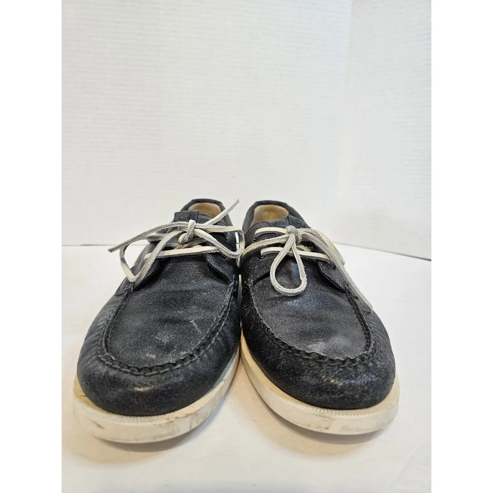 Cole Haan Yacht Club Mens Size 10M Acid‎ Wash Blue/Gray Leather Loafer